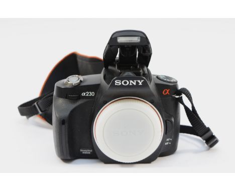 A Sony a230 digital camera, body only.