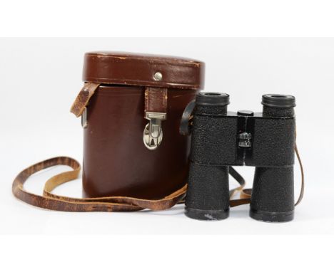 A pair of Cark Zeiss Jena binoculars, in leather case.