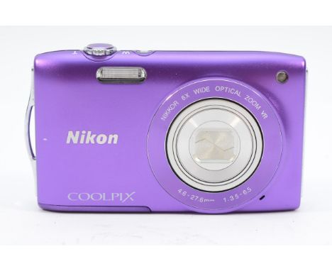 A Nikon Coolpix S330 digital camera, boxed.
