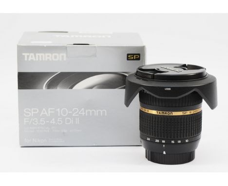 A Tamron SP AF f/3.5-4.5 10-24mm lens, boxed.