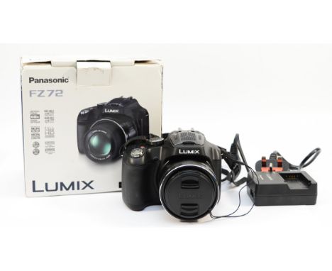 A Panasonic Lumix FZ72 digital camera, boxed.