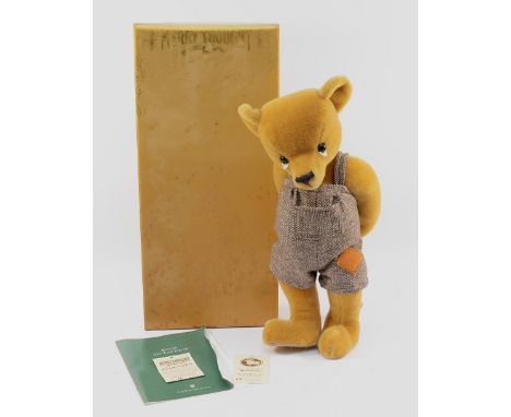 A limited edition Merry Thought growler teddy bear, 'Master Mischief', 16" and fully jointed, 128/1500, 1992, boxed.We can of