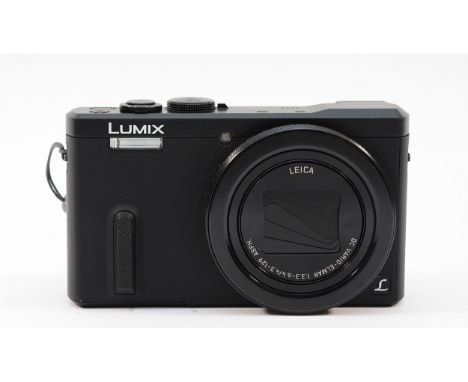 A Panasonic Lumix DMC-TZ60 digital camera with an in-built Leica lens. 