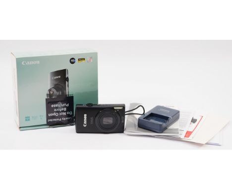 A Canon IXUS 230 HS digital camera, boxed.