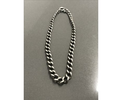 ANTIQUE SILVER ALBERT CHAIN BRACELET