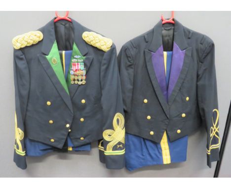 American Legal Services Officer's Mess Uniformshort black mess jacket.  Collar with green facing.  Cuffs with gilt gimp Austr
