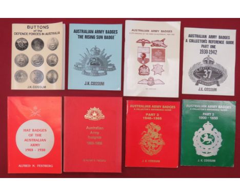Australian Badge Orientated Booksincluding Australian Army Insignia 1903-1966 by Westberg ... Australian Army Badges Part 1-3