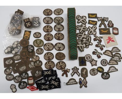 British Trade And Overseas Service Stripestrade include letters in wreath LG ... BG ... SP ... MM ... M ... C ... B ... Armou