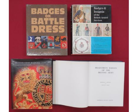 Badge Orientated Booksincluding Badges On Battledress Vol by Mills ... British Army Badges by Hodges ... Head-Dress Badges Of