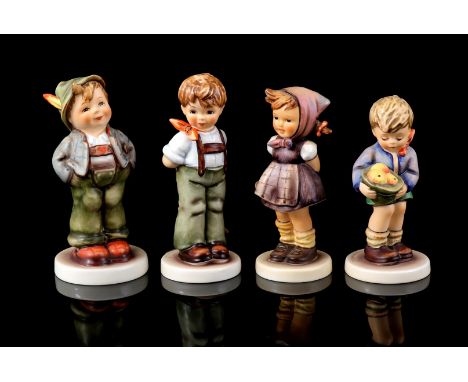 Goebel Hummel statue entitled "Hello world", number 429, 14 cm high, statue entitled "Ich war 's nicht/I didn't do it", numbe