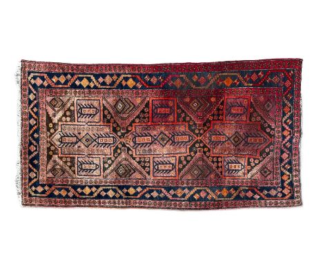 Hand-knotted oriental carpet, 310x160 cm