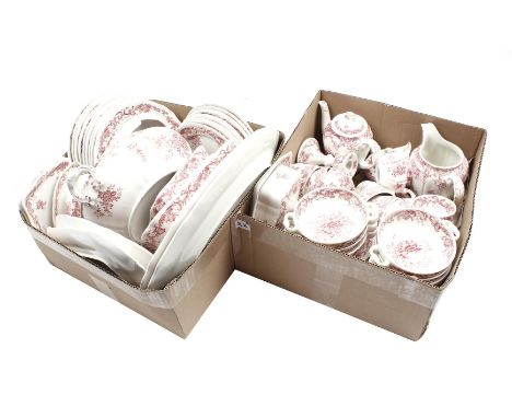 2 boxes with Villeroy &amp; Boch Mettlach earthenware food and drink tableware with Valeria decor