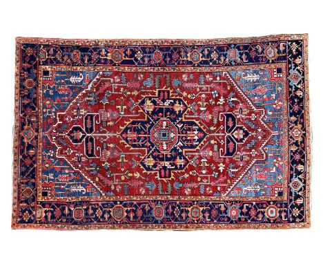 Hand-knotted oriental carpet Heriz, 311x199 cm