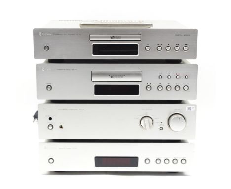 Sherwood 4-piece stereo equipment consisting of Stereo Integrated Amplifier model no. AX-7R, AM/FM Stereo Tuner model no. TX-
