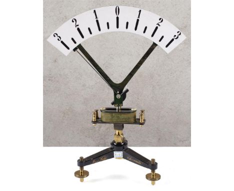 Balance Galvanometer. Measuring direct current. Balance or vertical galvanoscope for induction and thermoelectric experiments