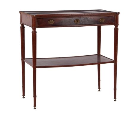 Console table with drawer and base shelf, mahogany veneer on oak, Holland ca. 1820, 86 cm high, 86 wide, 45 cm deep (fixer up
