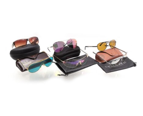 Lot consisting of&nbsp;6 sunglasses, Guess, Emporio Armani Ray-Ban (with extra case), Eagle-Eyes, Brunotti La Torche and Miss