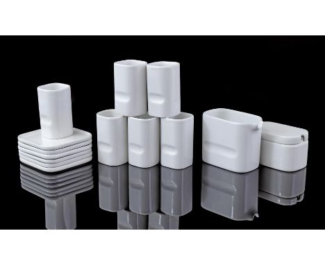 Ceramic tableware, marked on the bottom Franco Pozzi Ceramica