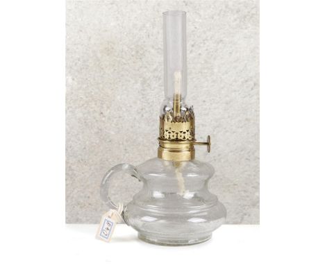 Petroleum lamp. Light source for optical bench. Applicable petroleum lamp in adjustable position to show how light reacts thr