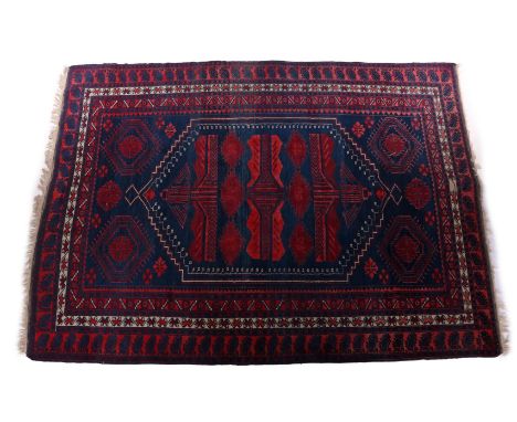 Hand-knotted oriental carpet, 276x201 cm