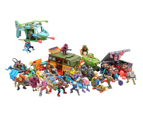 Mirage Studios Playmate Toys Teenage Mutant Ninja Turtles action figures including Michelangelo, Leonardo, Raphael and Donate