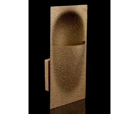 Bertrand Balas (1935-)Gold-colored metal wall lamp, design Bertrand Balas (France) executed by RAAK Amsterdam, model 'C1550' 