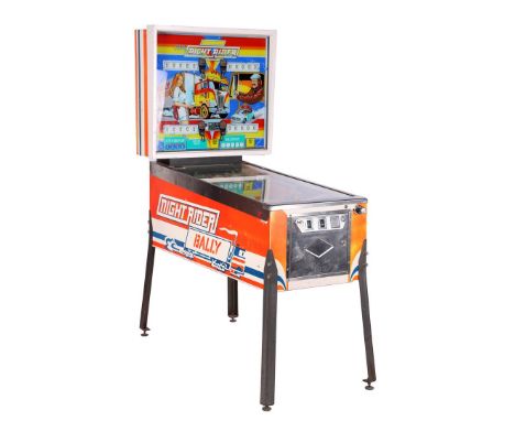 Bally Night Rider pinball machine, ca. 1977, 177 cm high, 140x64 cm