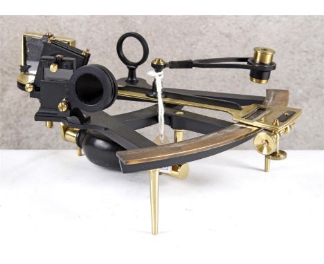 Octant. James Hughes London ca. 1820. Nautical navigation instrument, with which the vertical angle between a celestial body 