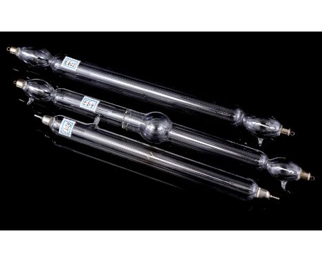 3 Geissler Tubes designer Heinrich Geissler, 1814-1879. In collaboration with vacuum technician Julius Plucker, 1801-1861 Gas