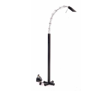 Yaacov Kaufman (1945-)Metal and aluminum adjustable floor lamp, design Yaacov Kaufman (Soviet Union) executed by Lumina Itali