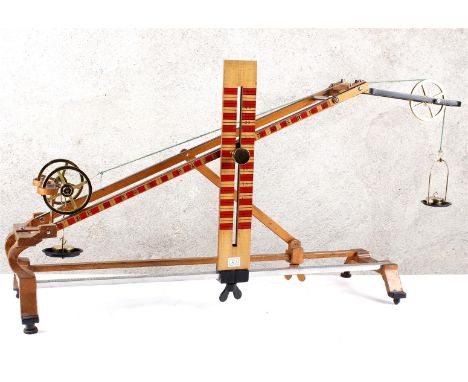Roller track (Bertram). Demonstrating forces on an inclined plane. Making visible differences in force, which are related to 