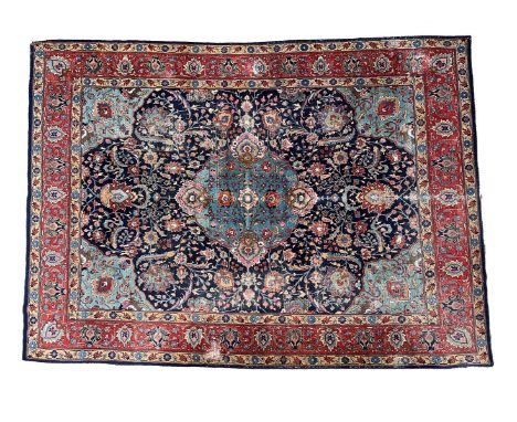 Hand-knotted oriental carpet, Tabriz, 382x317 cm