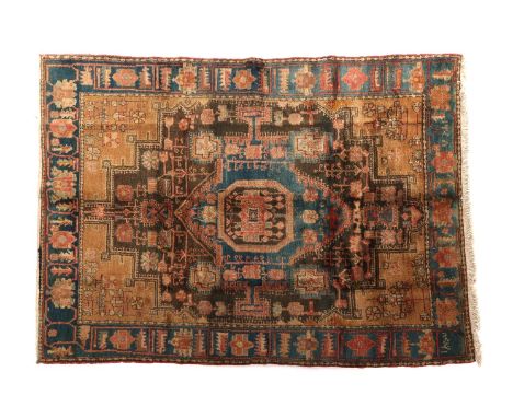 Hand-knotted Hamadan toast carpet, 198x140 cm