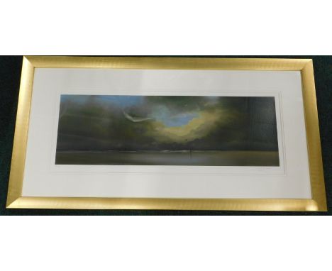 After Lawrence Coulson.  Raindrops and Memories, artist signed limited edition print, number 83/295, 29cm x 80cm