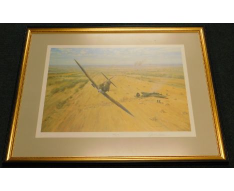 After Gerald Coulson.  Harvest 1940, artist signed limited edition print, number 64/600, with blind stamp, 55cm x 69cm