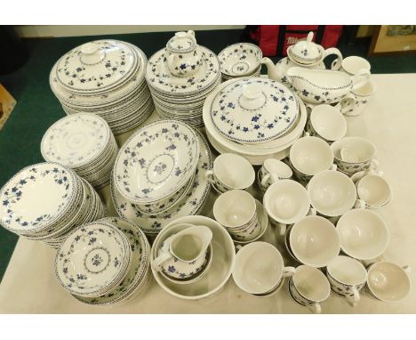 An extensive Royal Doulton Yorktown pattern part dinner and tea service