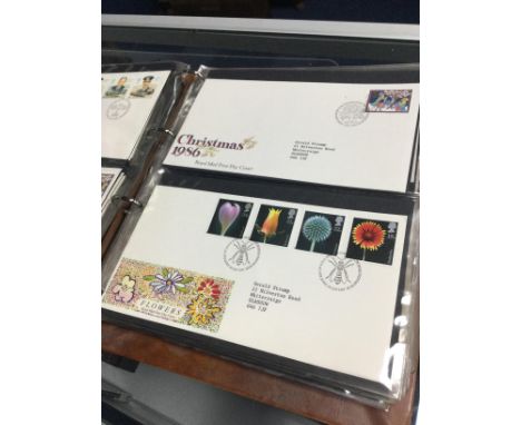 LOT OF VARIOUS FIRST DAY COVERS, contained in albums, along with various loose stamps (4)