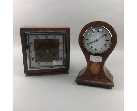 EDWARDIAN MANTEL CLOCK, along with another mantel clock (2)