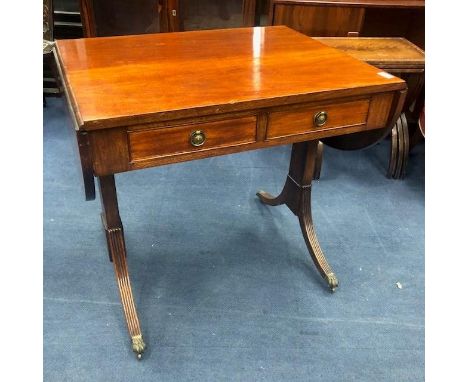 MAHOGANY SOFA TABLE, 72cm high