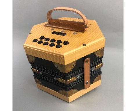 21-BUTTON CONCERTINA, German, in box