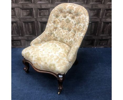 VICTORIAN BUTTON BACK NURSING CHAIR