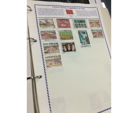 LOT OF VARIOUS STAMPS AND FIRST DAY COVERS, contained in ten albums