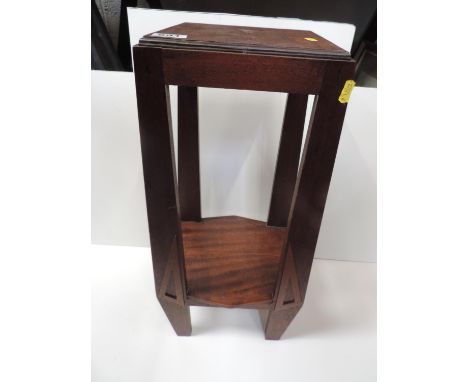 Mahogany Plant Stand with Shelf under 