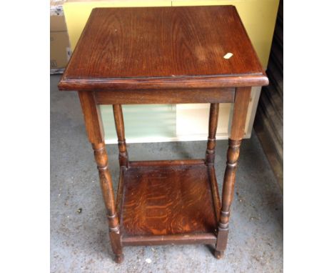 Oak Occasional Table with Shelf under 