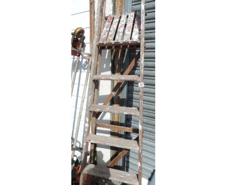 Folding Wooden Step Ladders 