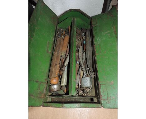 Tool Box and Contents - Vintage Tools 
