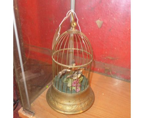 An automaton birdcage with singing birds 