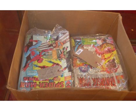A large quantity of vintage Marvel comics 1960's and later