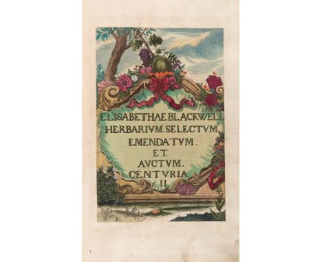 [Blackwell, Elizabeth. Herbarium Blackwellianum emendatum et auctum = Vermehrtes und verbessertes Blackwellisches Kräuter-Buc