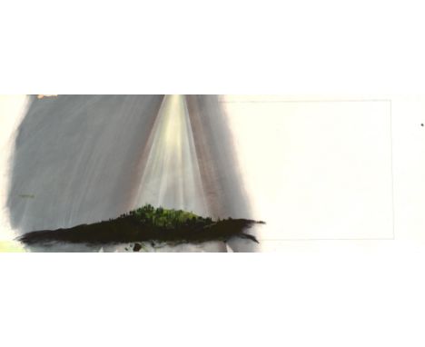 In The Beginning Old Testament / New Testament for BBC TV & Books. Paul Birkbeck 1939-2019. Mountains, 2 x 65 cm, not signed.